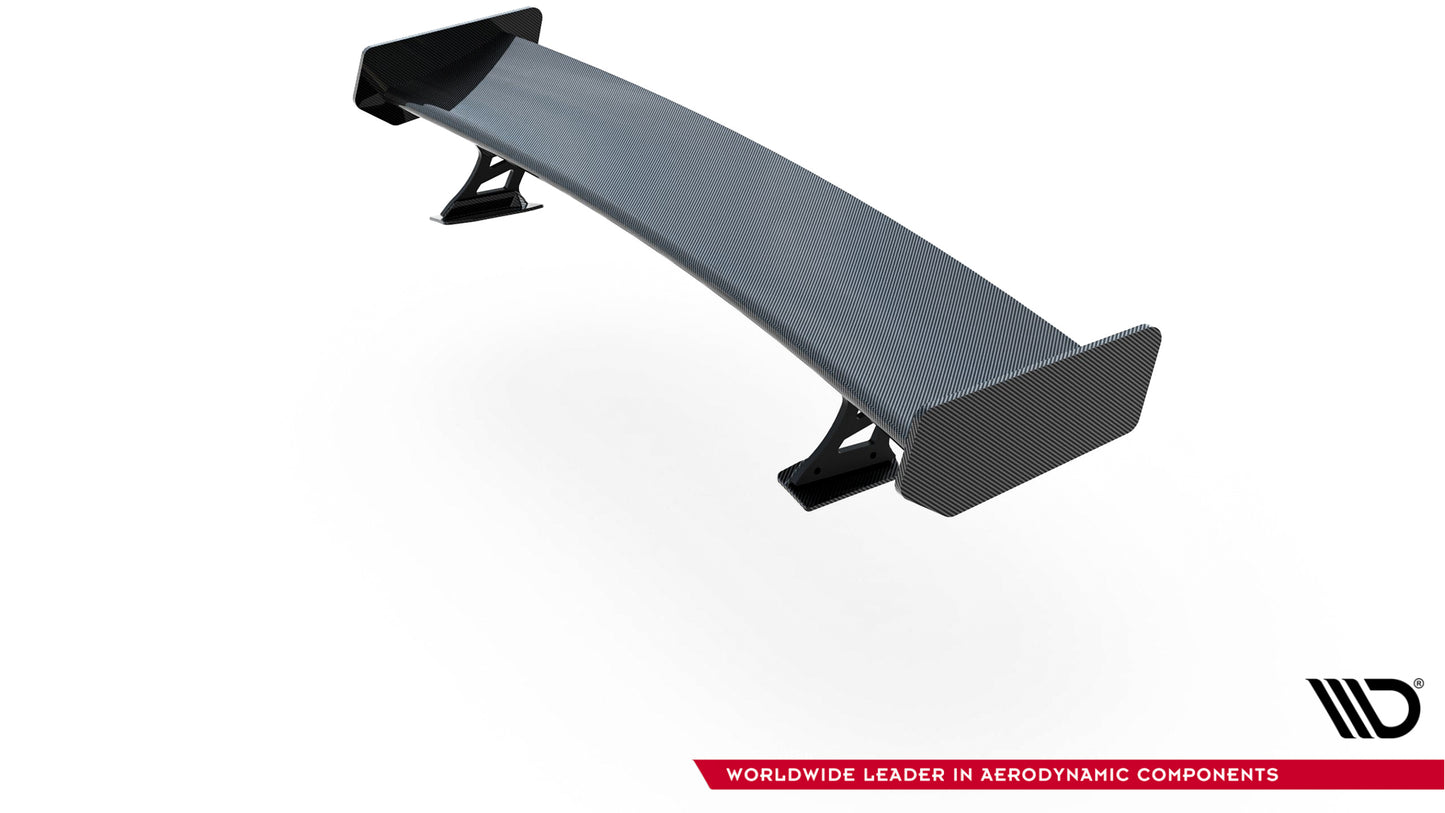 Carbon Spoiler With External Brackets Uprights + LED suitable for Audi A5 Coupe 8T