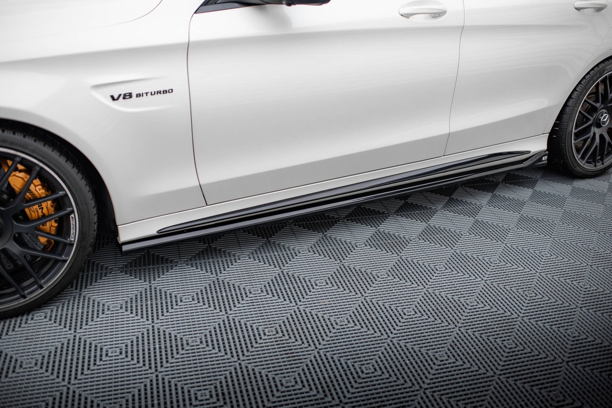 Side Skirts Diffusers V.2 suitable for Mercedes-AMG C63 Sedan