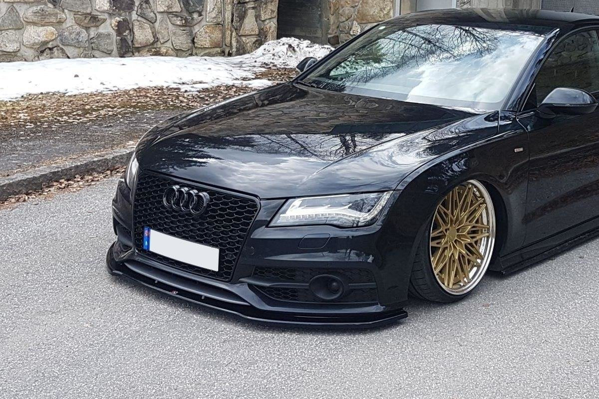 RDX Vario-X Frontspoiler Für Audi A7 S7 / S-Line (ab 2010) – 3-teilig, PUR-Kunststoff, Schwarz, Mit TÜV-Gutachten & Montagezubehör