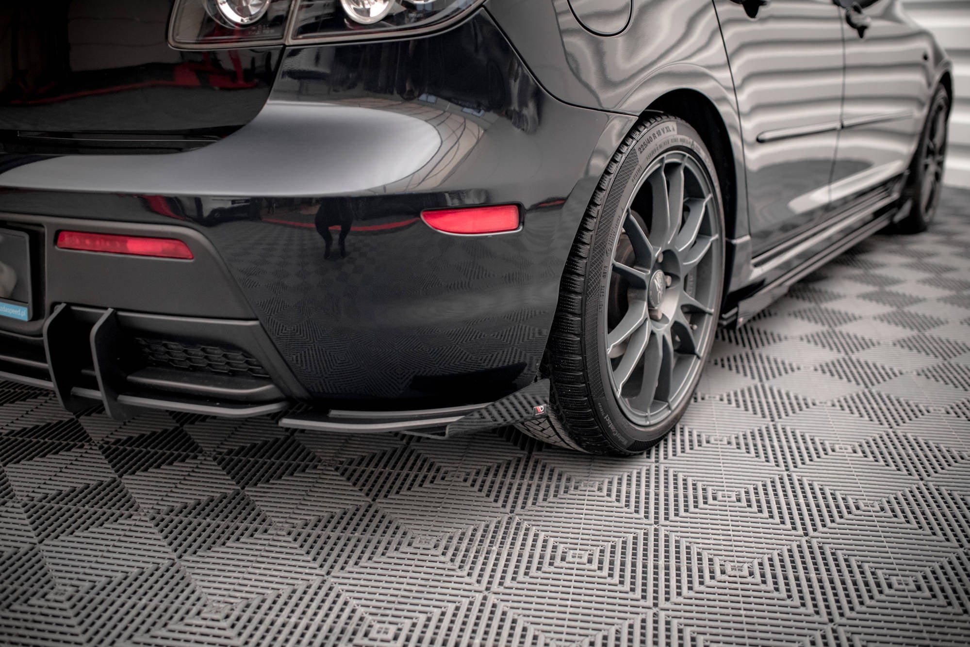 Street Pro Rear Side Splitters + Flaps Mazda 3 MPS Mk1 US-Spec