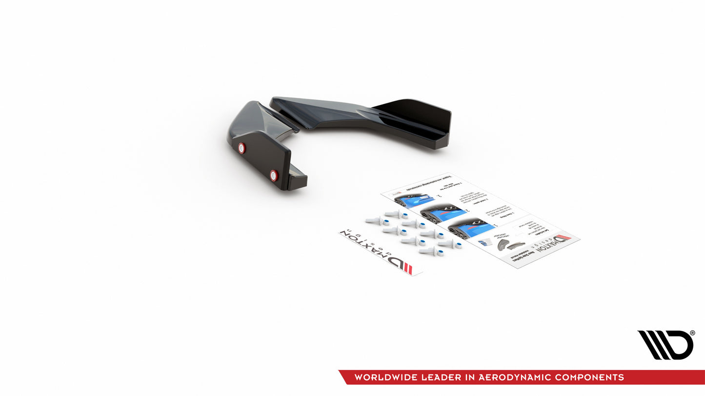 Rear Side Splitters V.2 + Flaps Volkswagen Golf GTI / GTE Mk8