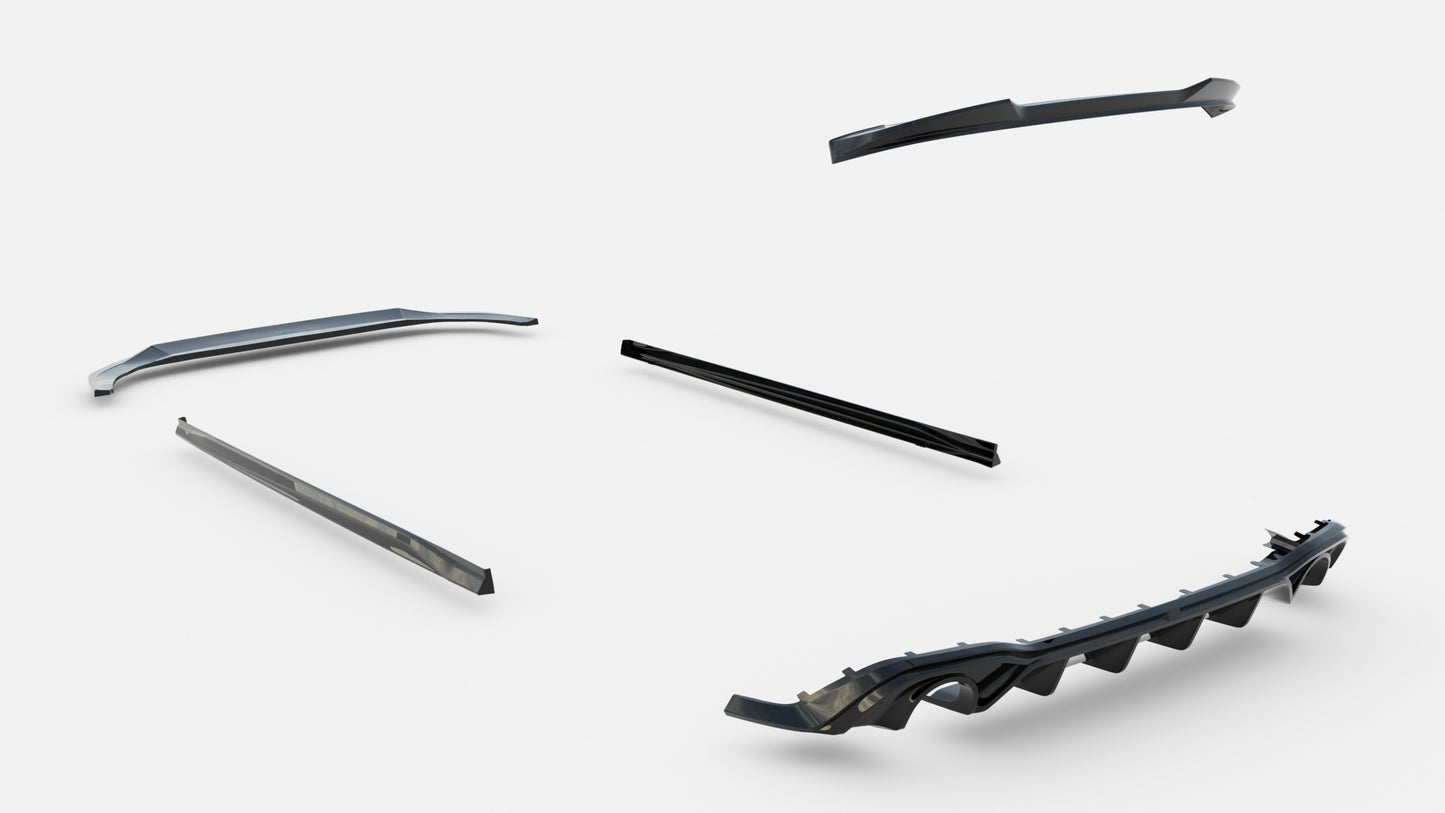 Set of Splitters Volkswagen Golf GTI Mk8