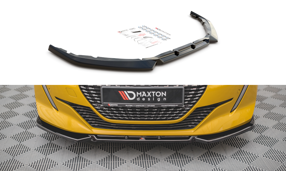 Front Splitter V Peugeot Mk Gloss Black Our Offer Peugeot