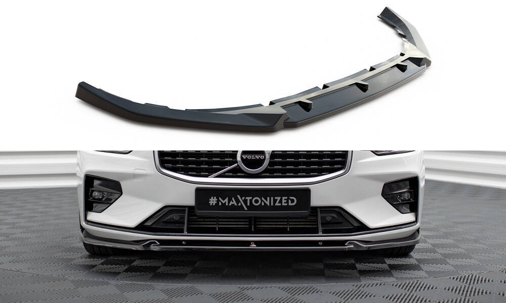 Front Splitter V 1 Volvo S60 V60 R Design Mk3 Gloss Black Our Offer