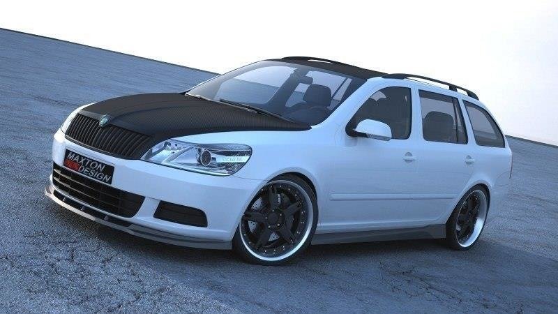 Front Splitter Skoda Octavia Mk2 FL Carbon Look Our Offer Skoda