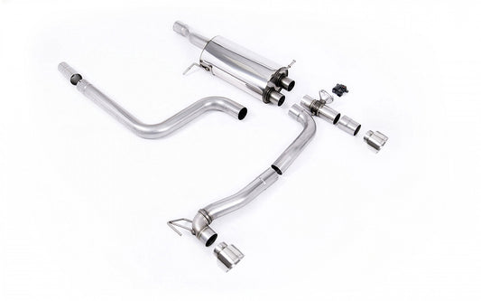 Heckansatz + Milltek Sport Auspuffverlängerung Ford Fiesta ST Mk8 + GPF System