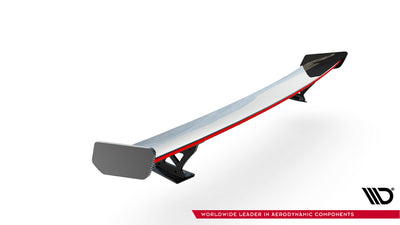 Carbon Spoiler With External Brackets Uprights + LED suitable for Audi A3 / A3 S-Line / S3 / RS3 Sedan 8V / 8V Facelift