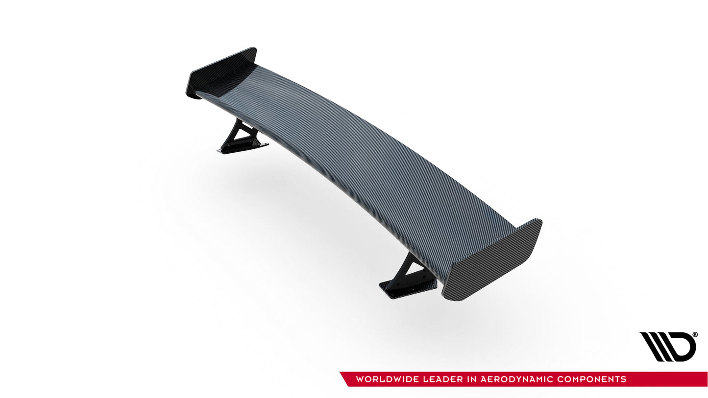 Carbon Spoiler With External Brackets Uprights + LED suitable for Audi A3 / A3 S-Line / S3 / RS3 Sedan 8V / 8V Facelift