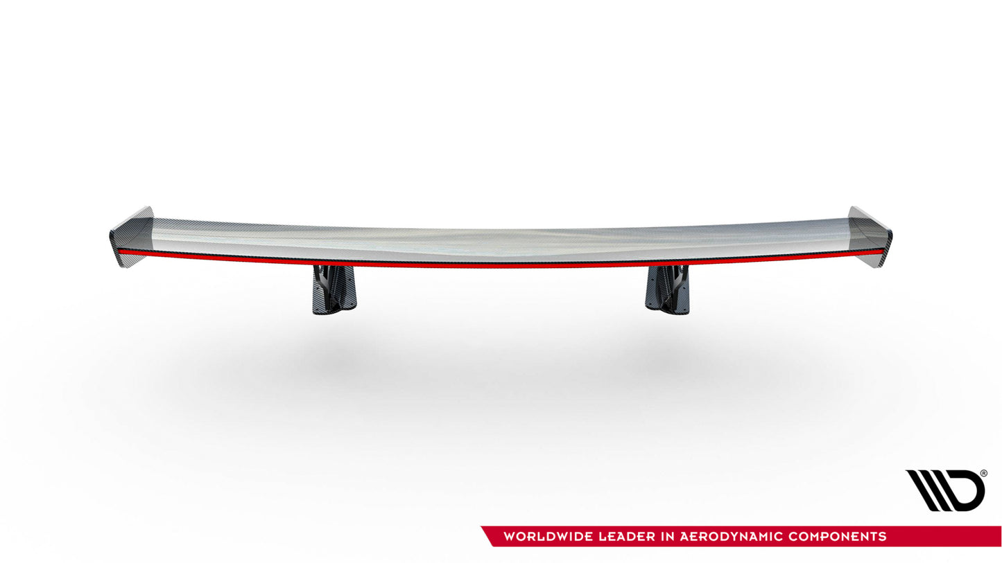 Carbon Spoiler With Internal Brackets Uprights + LED suitable for Chevrolet Corvette Stingray / Grand Sport C7
