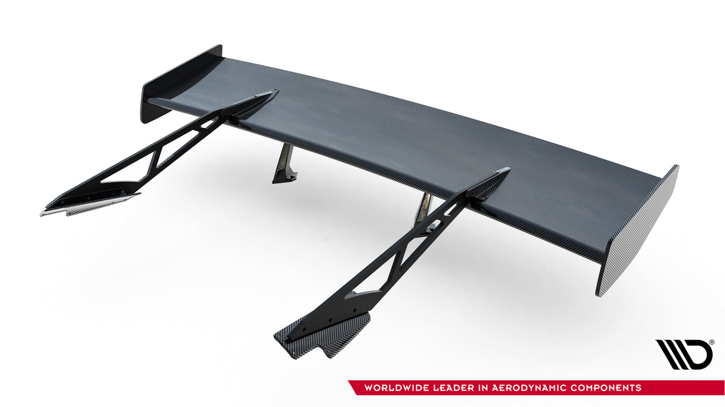 Carbon Spoiler With Upper Swan Mounting + LED suitable for Chevrolet Corvette Stingray / Grand Sport C7