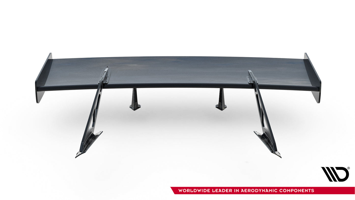 Carbon Spoiler With Upper Swan Mounting + LED suitable for Chevrolet Corvette Stingray / Grand Sport C7