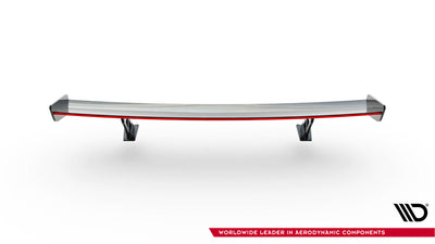 Carbon Spoiler With External Brackets Uprights V.1 + LED suitable for Audi A5 / A5 S-Line / S5 / RS5 Coupe F5 / F5 Facelift