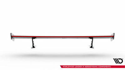 Carbon Spoiler With External Brackets Uprights V.2 + LED suitable for Audi A5 / A5 S-Line / S5 / RS5 Coupe F5 / F5 Facelift