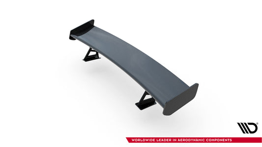 Karbonowy Spoiler Z Zewnętrznymi Wspornikami  V.2+ LED pasujący do Audi A5 / A5 S-Line / S5 / RS5 Coupe F5 / F5 Facelift