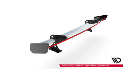Carbon Spoiler With Upper Swan Mounting + LED suitable for Audi A5 / A5 S-Line / S5 / RS5 Coupe F5 / F5 Facelift
