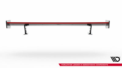 Carbon Spoiler With External Brackets Uprights + LED suitable for Audi A5 Coupe 8T