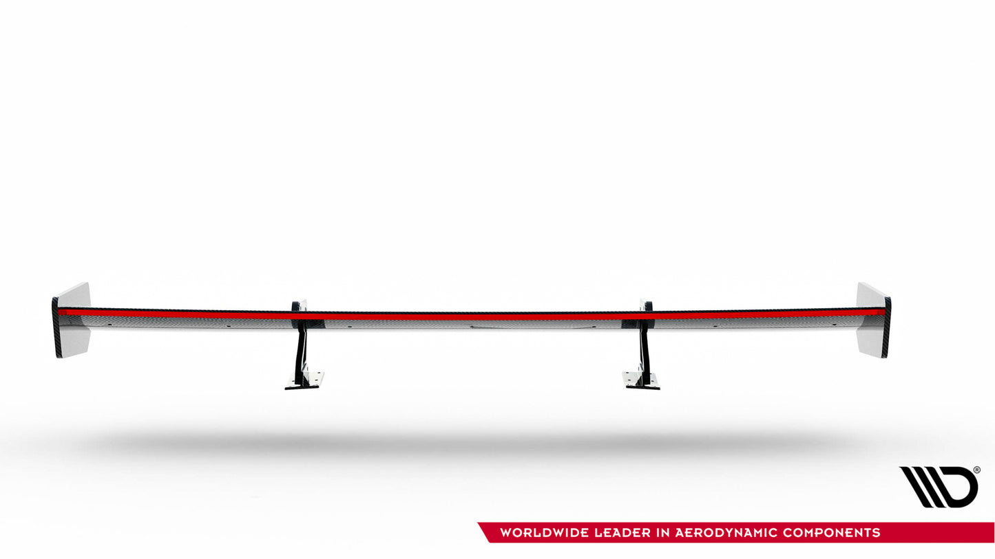 Carbon Spoiler With Upper Swan Mounting + LED suitable for Audi A5 Coupe 8T