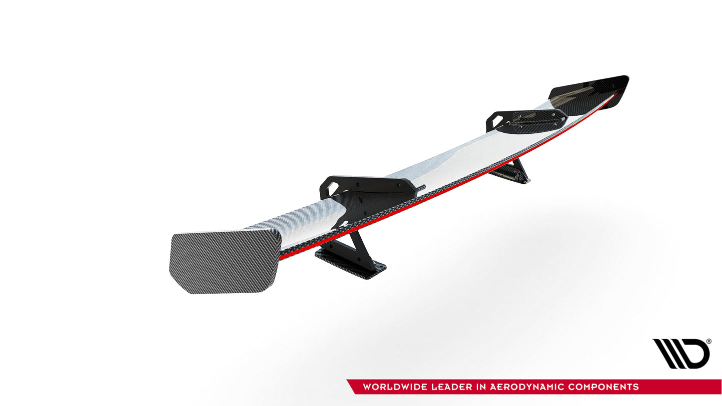 Carbon Spoiler With Upper Swan Mounting + LED suitable for BMW 1 M E82