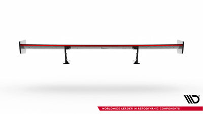 Carbon Spoiler With Internal Brackets Uprights + LED suitable for BMW 3 Coupe E46