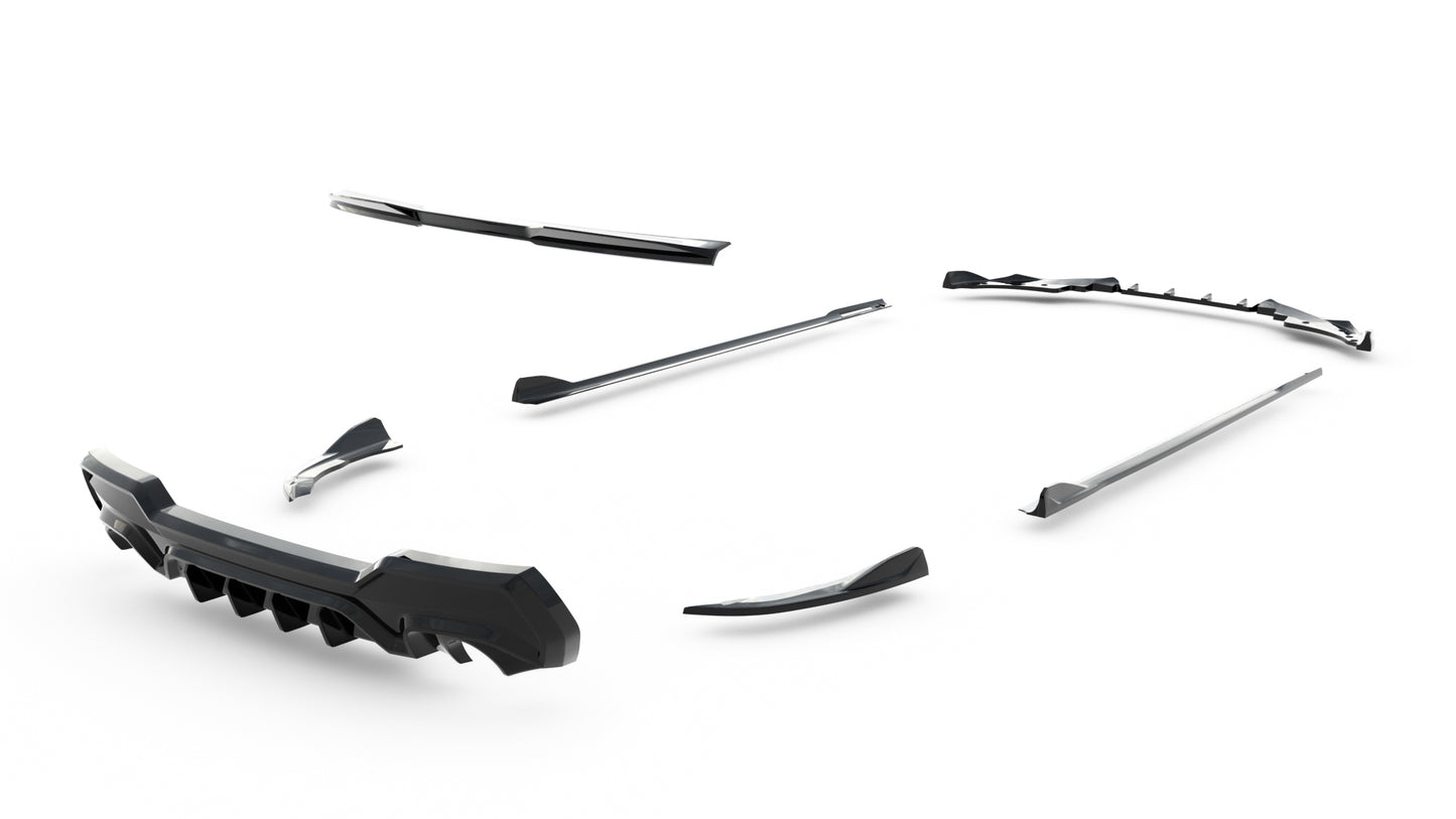 Set Of Splitters BMW 4 M-Pack Coupe G22 / G22 Facelift