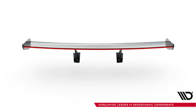 Carbon Spoiler With Internal Brackets Uprights V.1 + LED suitable for Porsche 718 Cayman 982c