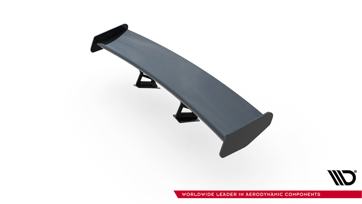 Carbon Spoiler With Internal Brackets Uprights V.1 + LED suitable for Porsche 718 Cayman 982c