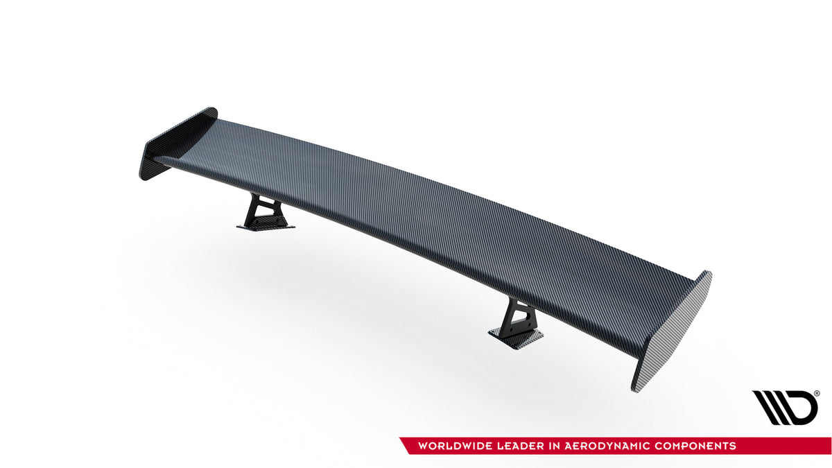 Carbon Spoiler With Internal Brackets Uprights V.1 + LED suitable for Porsche 718 Cayman 982c