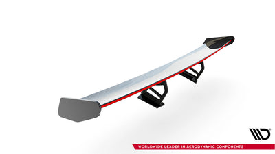 Carbon Spoiler With Internal Brackets Uprights V.2 + LED suitable for Porsche 718 Cayman 982c