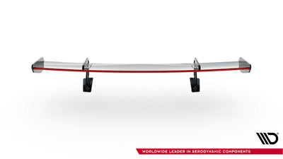 Carbon Spoiler With Upper Swan Mounting V.1 + LED suitable for Porsche 718 Cayman 982c