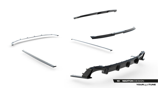 Set Of Prepreg Carbon Fiber Splitters Audi RS6 C8 / C8 Facelift