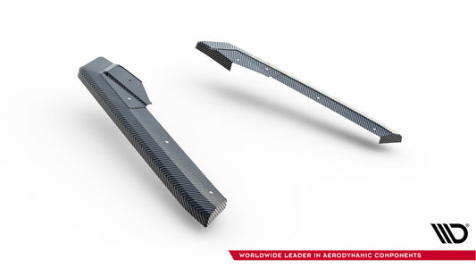 Prepreg Carbon Fiber Heck Diffusor Seite Audi RS6 C8 / C8 Facelift