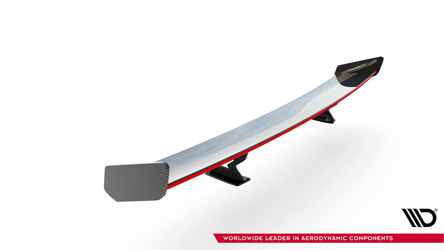 Carbon Spoiler With Internal Brackets Uprights + LED Chevrolet Camaro SS Mk6 Facelift