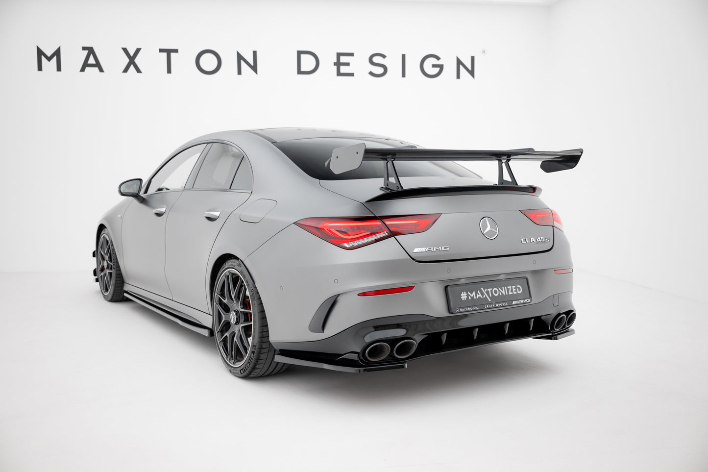 Carbon Spoiler With Upper Swan Mounting  suitable for Mercedes-Benz CLA Coupe C118 / C118 Facelift