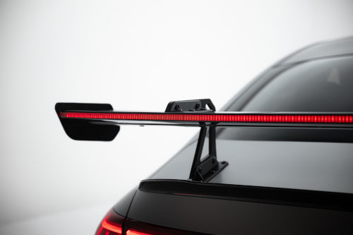 Karbonowy Spoiler Z Górnymi Mocowaniami + LED pasujący do Mercedes-Benz CLA Coupe C118 / C118 Facelift