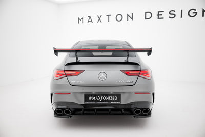 Carbon Spoiler With Internal Brackets Uprights + LED suitable for Mercedes-Benz CLA Coupe C118 / C118 Facelift