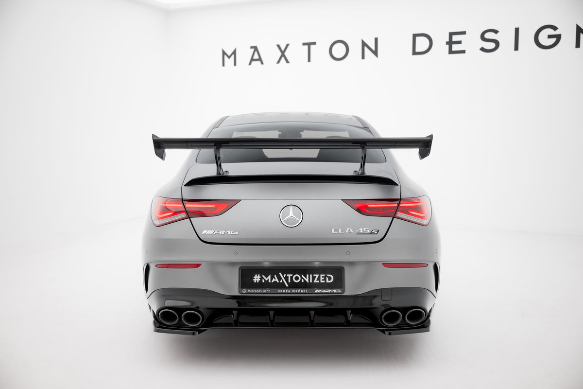 Carbon Spoiler With Internal Brackets Uprights suitable for Mercedes-Benz CLA Coupe C118 / C118 Facelift