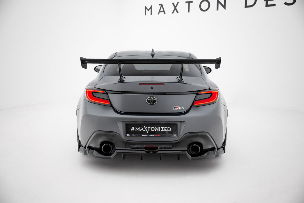 Carbon Spoiler With External Brackets Uprights + LED suitable for Toyota GR86 / Subaru BRZ Mk2