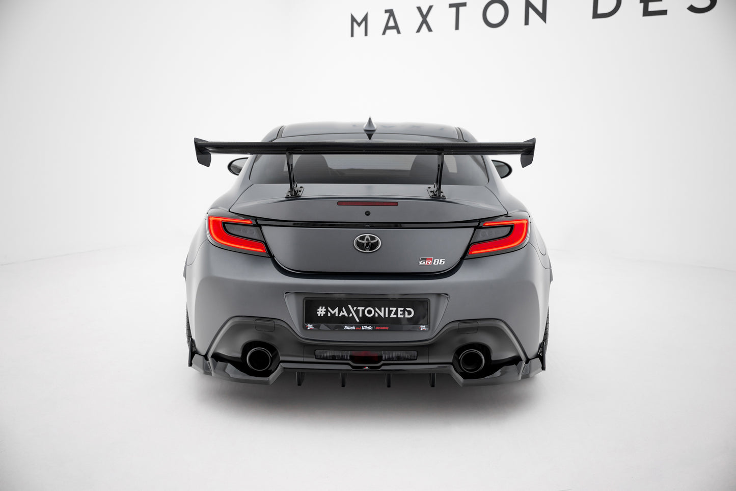 Carbon Spoiler With Internal Brackets Uprights suitable for Toyota GR86 / Subaru BRZ Mk2