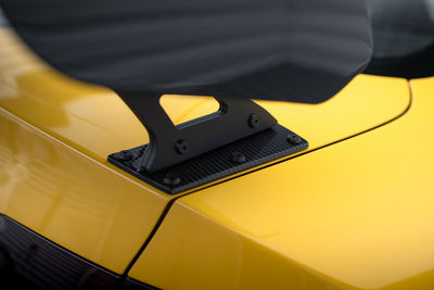 Carbon Spoiler With External Brackets Uprights + LED suitable for Audi A5 Coupe 8T