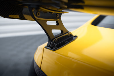 Carbon Spoiler With External Brackets Uprights + LED suitable for Audi A5 Coupe 8T