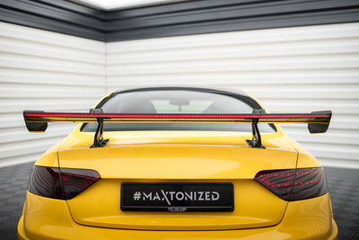 Carbon Spoiler With Upper Swan Mounting + LED suitable for Audi A5 Coupe 8T