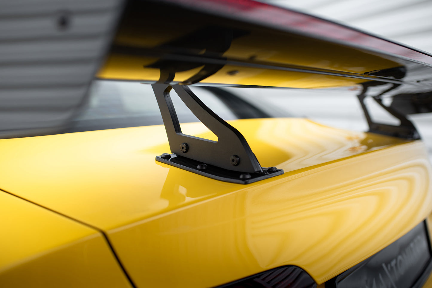 Carbon Spoiler With Upper Swan Mounting + LED suitable for Audi A5 Coupe 8T