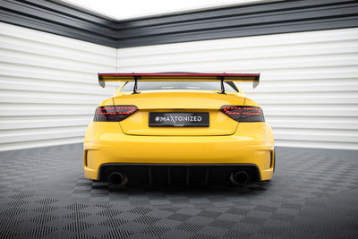 Carbon Spoiler With Upper Swan Mounting + LED suitable for Audi A5 Coupe 8T