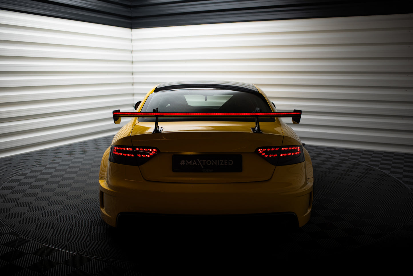 Carbon Spoiler With Upper Swan Mounting + LED suitable for Audi A5 Coupe 8T