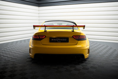 Carbon Spoiler With Upper Swan Mounting + LED suitable for Audi A5 Coupe 8T