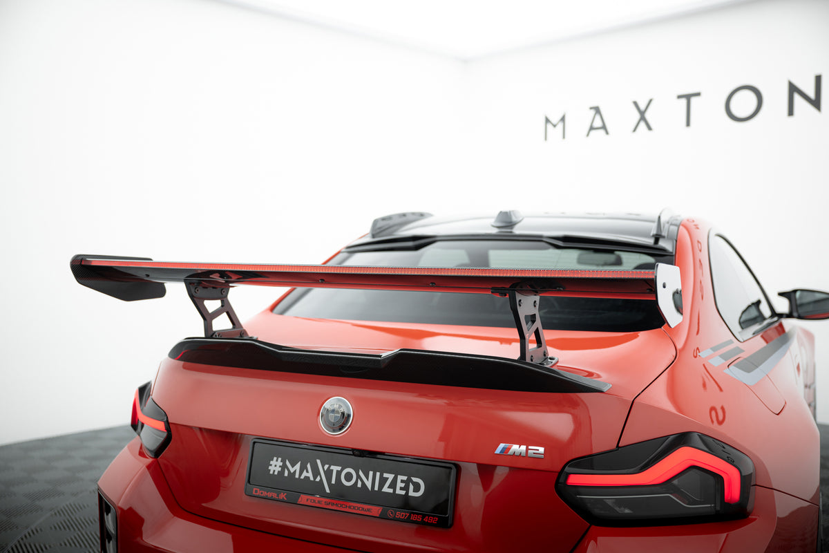 Carbon Spoiler With Internal Brackets Uprights + LED suitable for BMW M2 G87