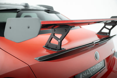 Carbon Spoiler With Internal Brackets Uprights + LED suitable for BMW M2 G87
