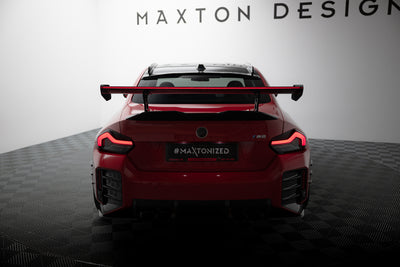 Carbon Spoiler With Internal Brackets Uprights + LED suitable for BMW M2 G87