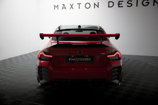 Karbonowy Spoiler Z Wewnętrznymi Wspornikami + LED pasujący do BMW M2 G87