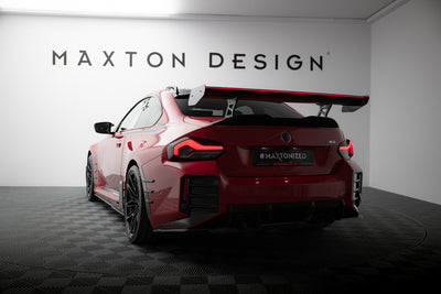 Carbon Spoiler With Internal Brackets Uprights + LED suitable for BMW M2 G87
